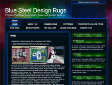 Tablet Screenshot of bluesteeldesignrugs.com